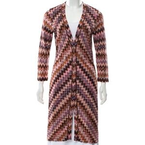 Missoni chevron longline cardigan